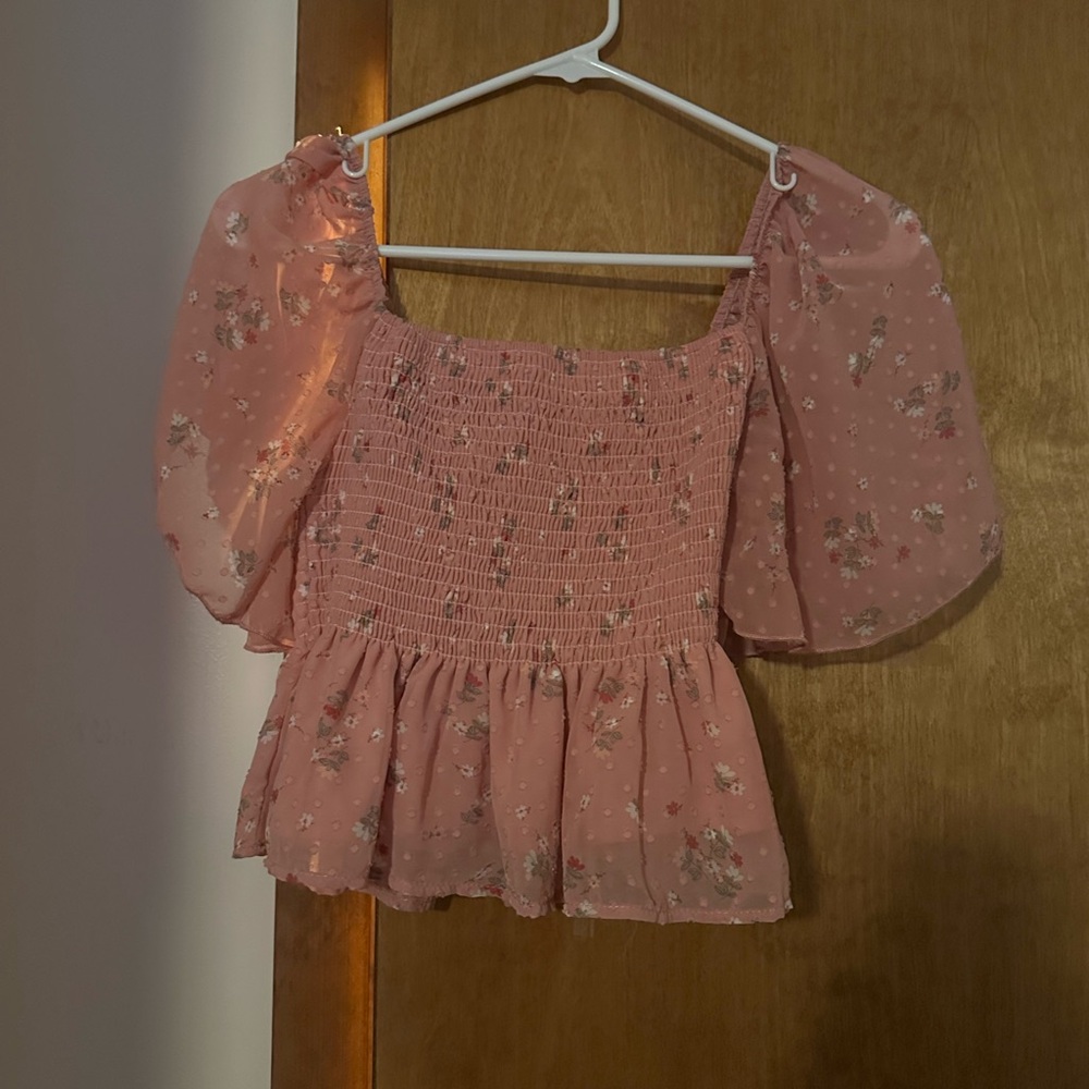 Floral altard state baby doll top